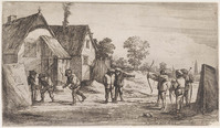KG 04164
<br/>
Boogschietende boeren in een dorp
<br/>
<em>Teniers, David II (1610-1690)</em>